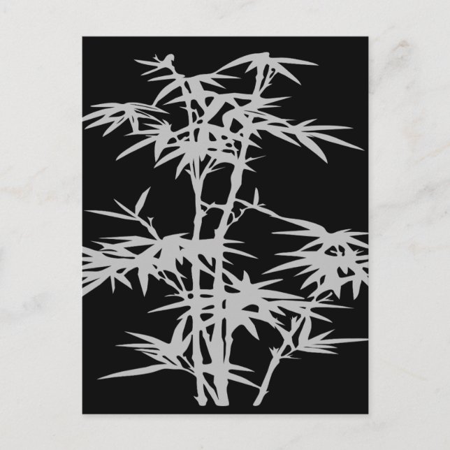 Carte Postale Bamboo Zen design japonais (Devant)