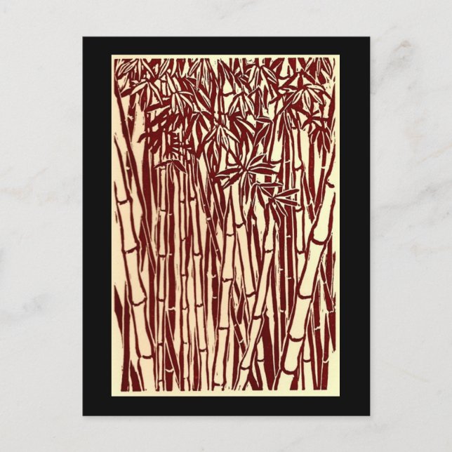 Carte Postale bambou (Devant)