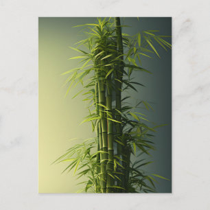 Carte Postale Bambou naturel chanceux