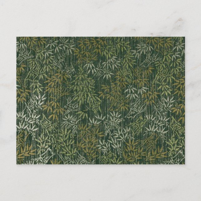 Carte Postale Bambou or et argent (Devant)