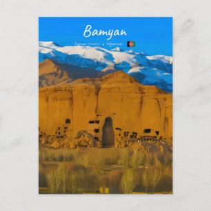 Carte Postale Bamyan, Afghanistan - Vallée de la falaise de Boud