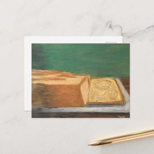 Carte Postale Banana Bread (Devant/Arrière en situation)