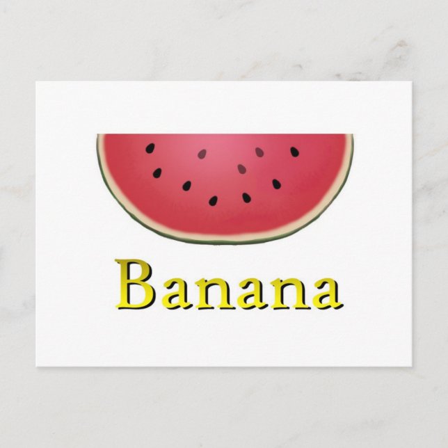 Carte Postale Banane (Devant)