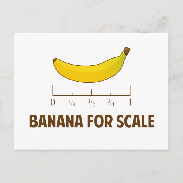 Carte Postale Banane à échelle (Devant)