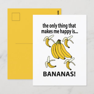 Carte Postale Bananes Fruit Funky Bananes