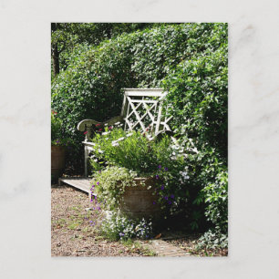 Carte Postale Banc de jardin