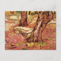 Banc de pierre Van Gogh en Jardin, Hôpital St Paul