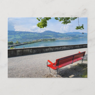 Carte Postale Banc en retard