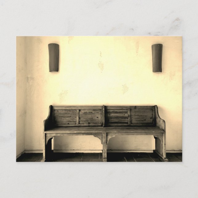 Carte Postale Banc vintage (Devant)