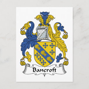 Carte Postale Bancroft Family Crest