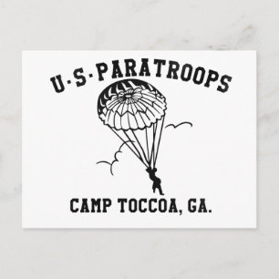 Carte Postale Band of Brothers Currahee US Paratrooper Toccoa