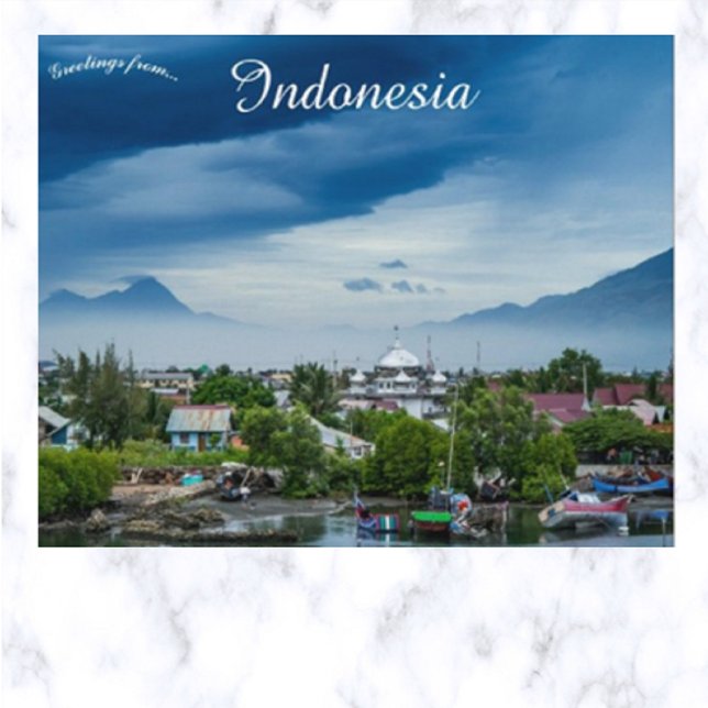 Carte Postale Banda Aceh Indonésie (Créateur téléchargé)