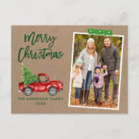 Bande d'artisanat Script Camion Kraft Noël