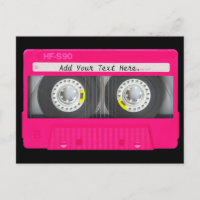 Bande de cassette rose fille personnalisable
