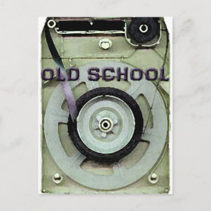 Carte Postale Bande de cassettes Old School Retro 8 Track