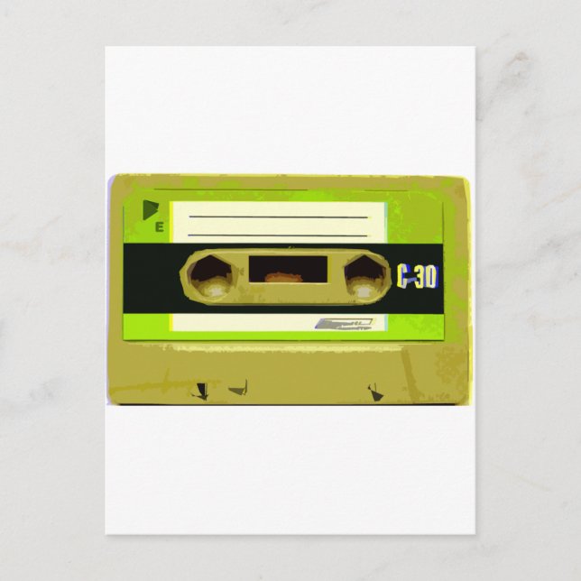 Carte Postale Bande de la casquette Retro Green Lime (Devant)