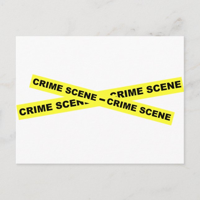 Carte Postale Bande de scène de crime (Devant)