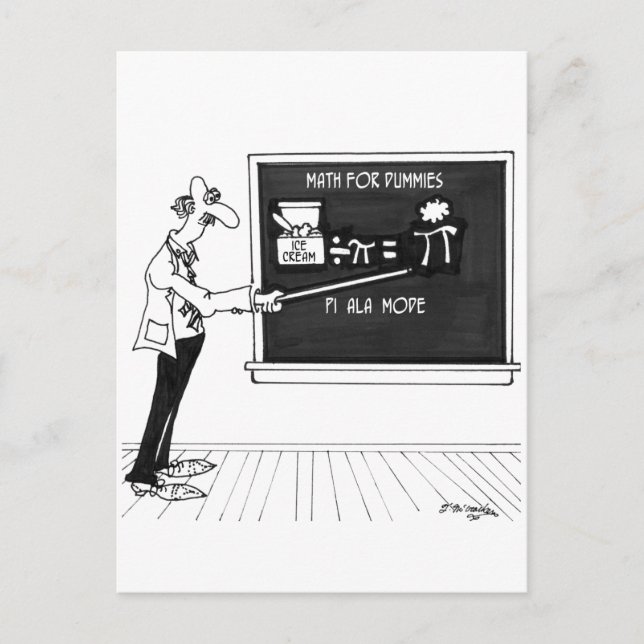 Carte Postale Bande dessinée 5850 de maths (Devant)