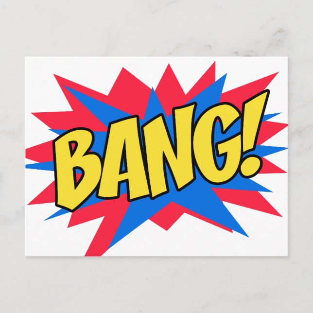 Carte Postale Bande dessinée BANG (Devant)