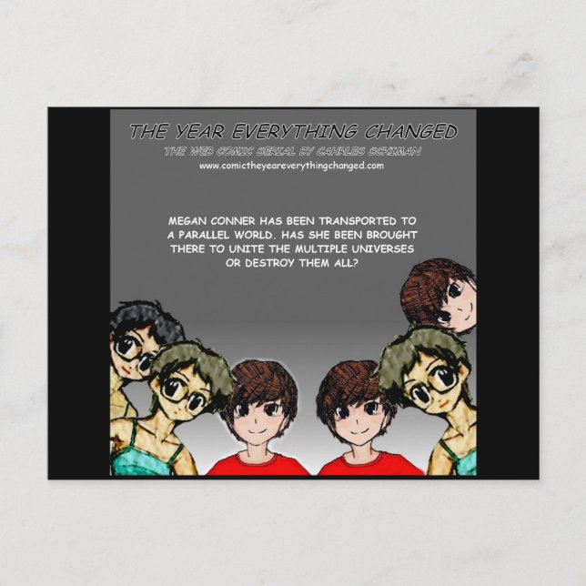 Carte Postale Bande dessinée : L'année où tout a changé (Devant)