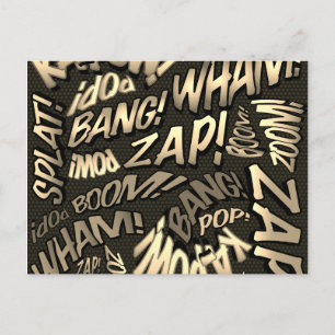 Carte Postale Bande dessinée rétro amusante Pop Art Vintage