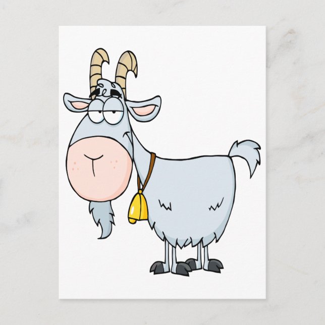 Carte Postale bande dessinée stupide billy chèvre (Devant)