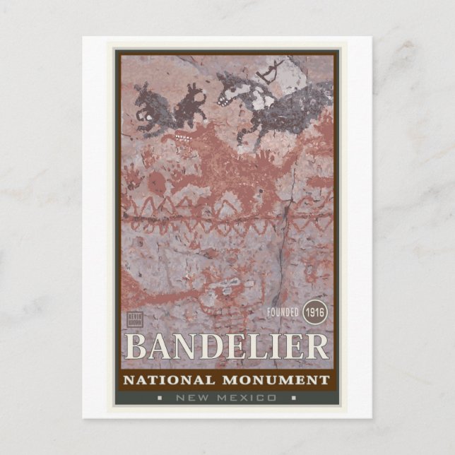 Carte Postale Bandelier Monument National 1 (Devant)