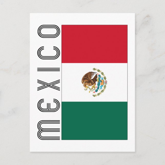 Carte Postale Bandera Mejicana (Devant)