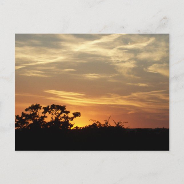 Carte postale Bandera Texas Sunset (Devant)