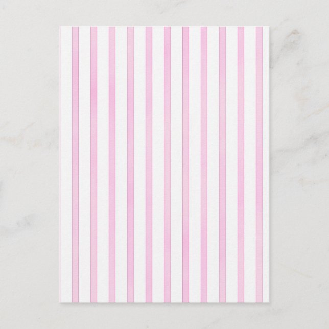 Carte Postale Bandes d'aquarelle rose Arrière - plan (Devant)