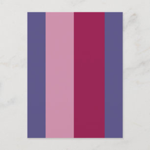 Carte Postale Bandes de couleurs violettes