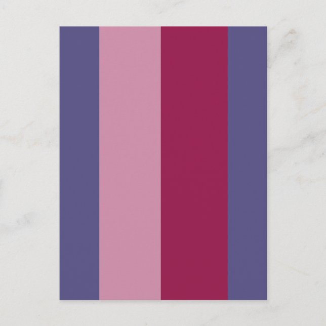 Carte Postale Bandes de couleurs violettes (Devant)