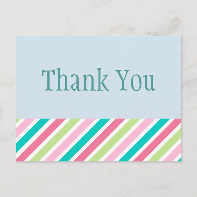Carte Postale Bandes de Merci amusantes (Devant)