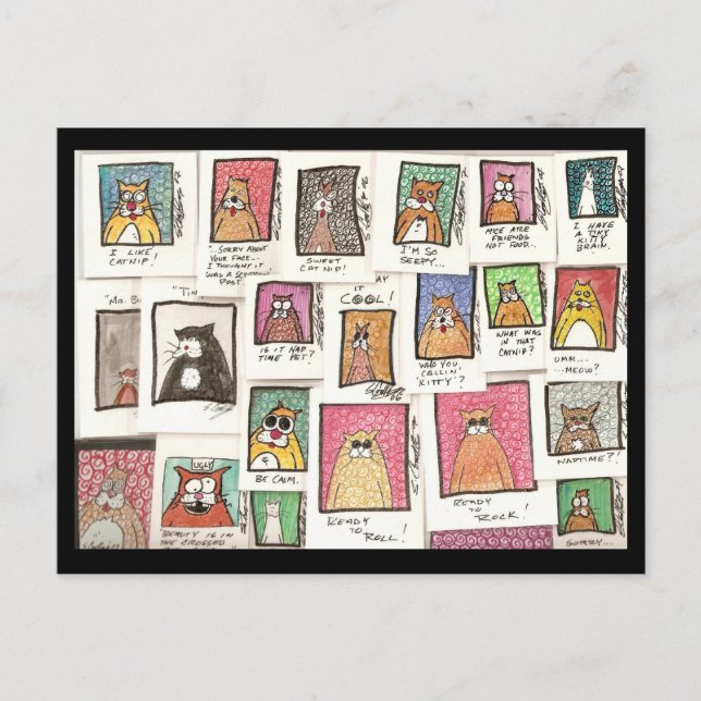 Carte Postale Bandes dessinées du chat de Conroy (Devant)