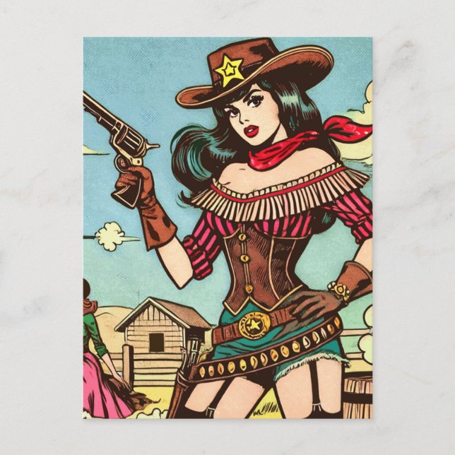Carte Postale Bandes dessinées vintage mignonne (Devant)