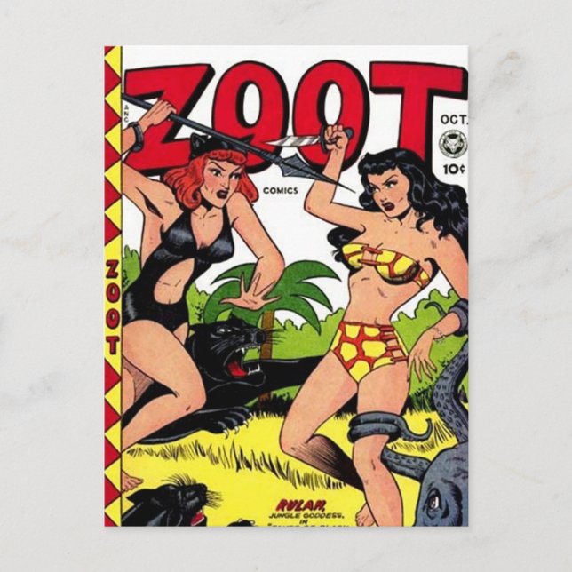 Carte Postale bandes dessinées vintages - (Devant)