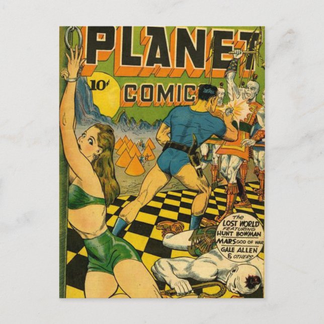 Carte Postale bandes dessinées vintages - (Devant)