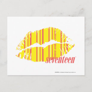 Carte Postale Bandes minces Jaune