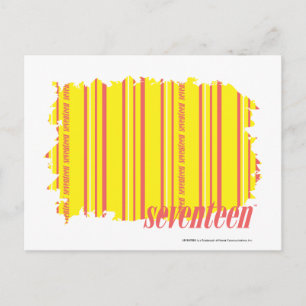 Carte Postale Bandes minces Jaune 2