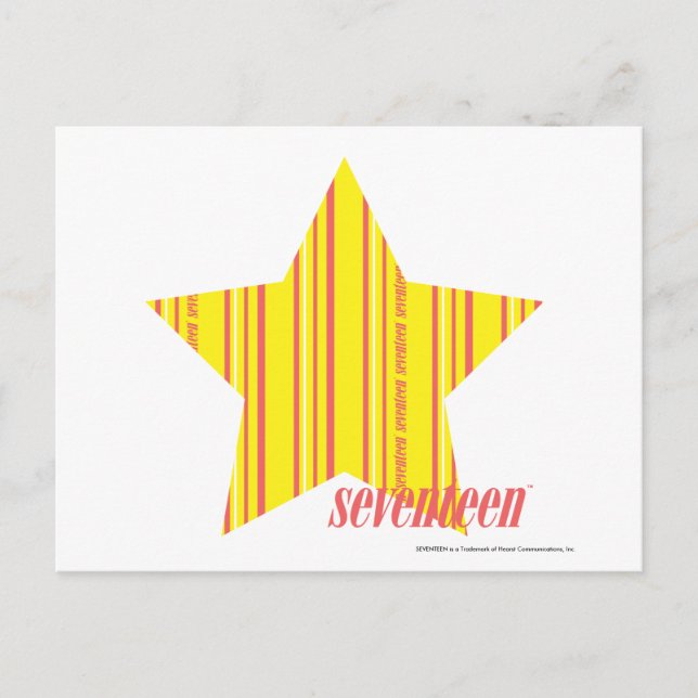 Carte Postale Bandes minces Jaune 4 (Devant)