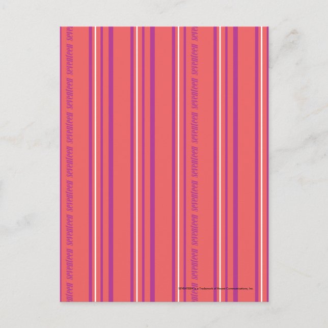 Carte Postale Bandes minces LtPink (Devant)