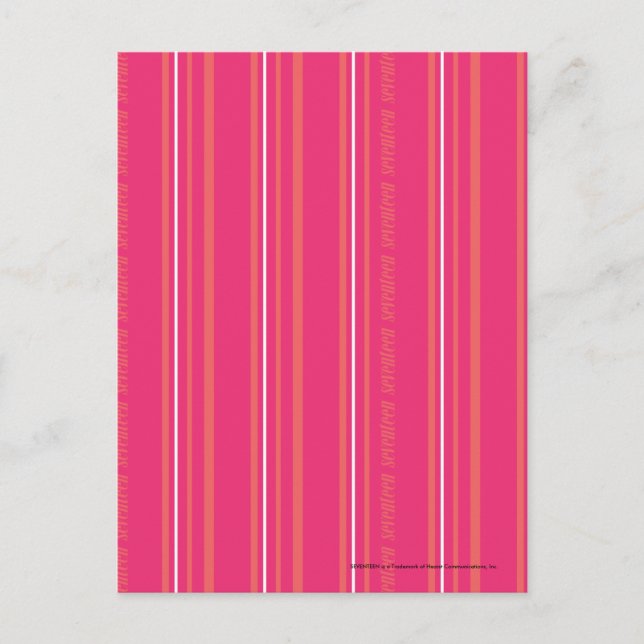 Carte Postale Bandes minces Magenta (Devant)
