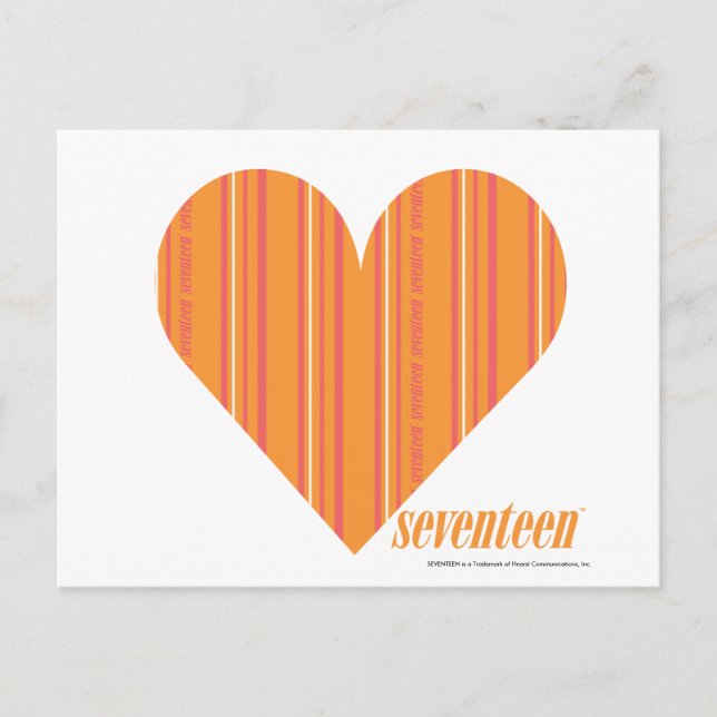 Carte Postale Bandes minces Orange 3 (Devant)