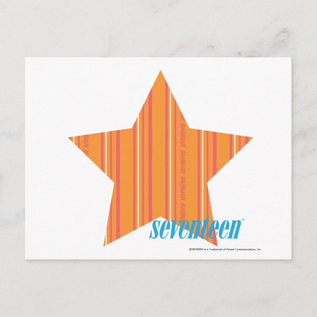 Carte Postale Bandes minces Orange 4 (Devant)