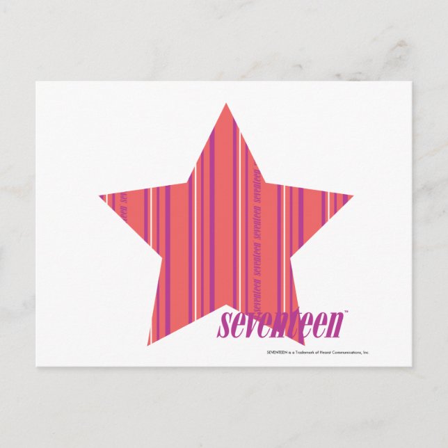 Carte Postale Bandes minces rose 4 (Devant)