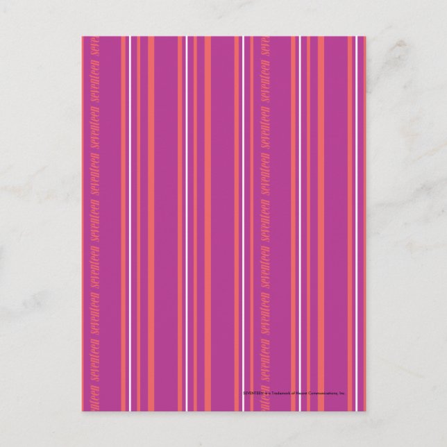 Carte Postale Bandes minces violettes (Devant)