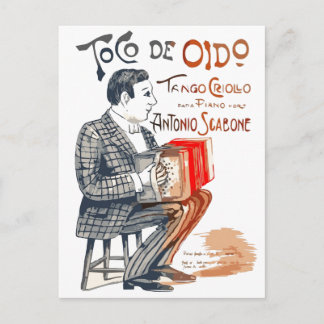 Carte Postale Bandoneon Tango