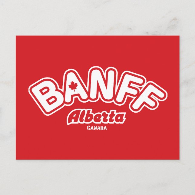 Carte Postale Banff Leaf (Devant)