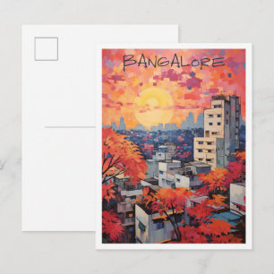 Carte Postale Bangalore Inde Voyage Ville Esthétique