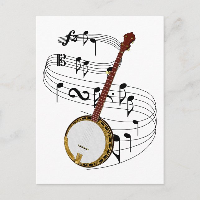 Carte Postale Banjo (Devant)